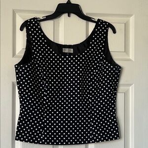 Black and White Polka Dot Blouse